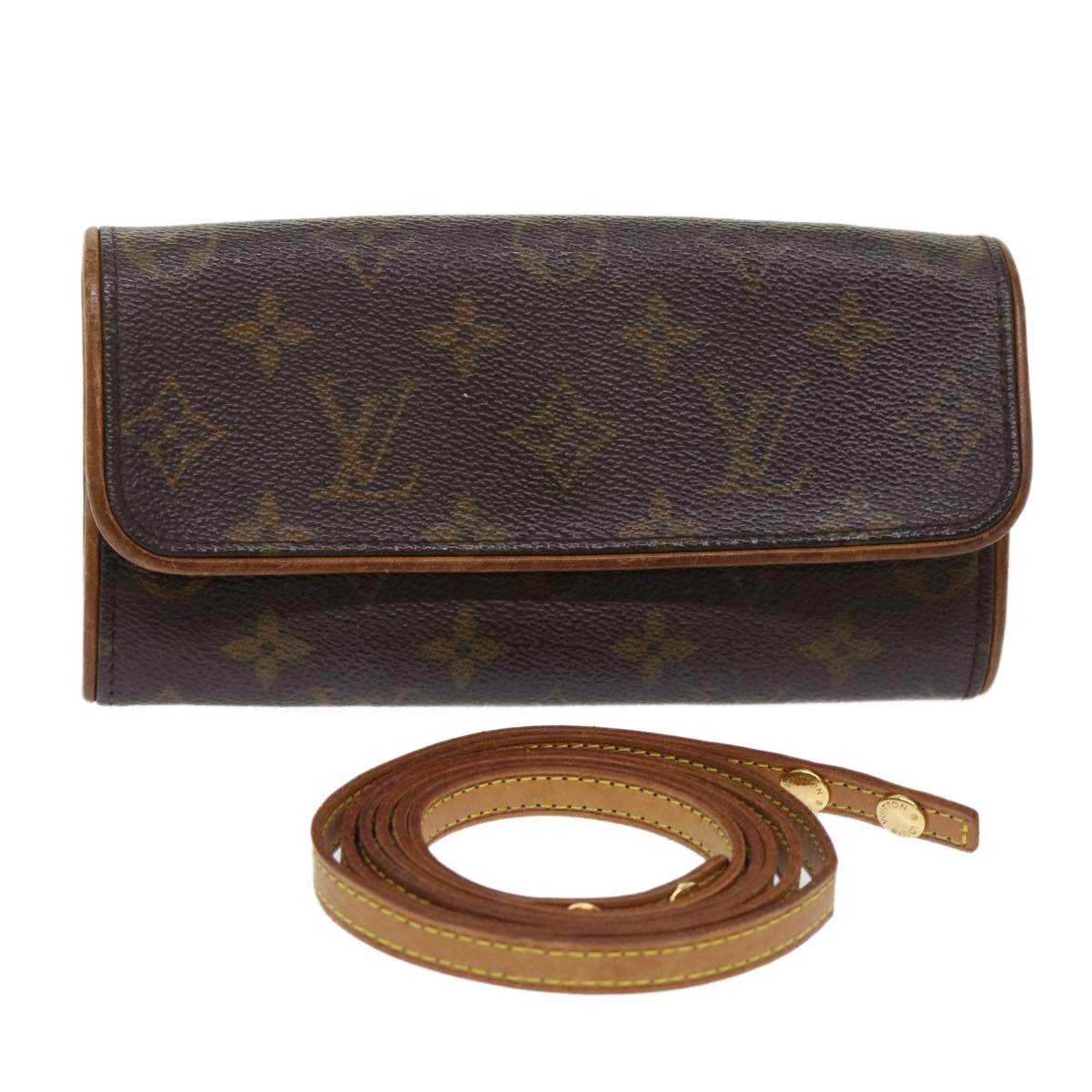 Louis Vuitton Monogram Pochette Twin Pm Shoulder Bag M51854 Lv Auth 46710